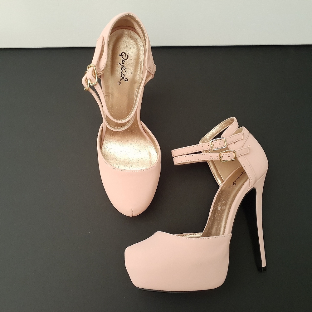 Qupid Light Pink Platforms - Picture 2 of 2